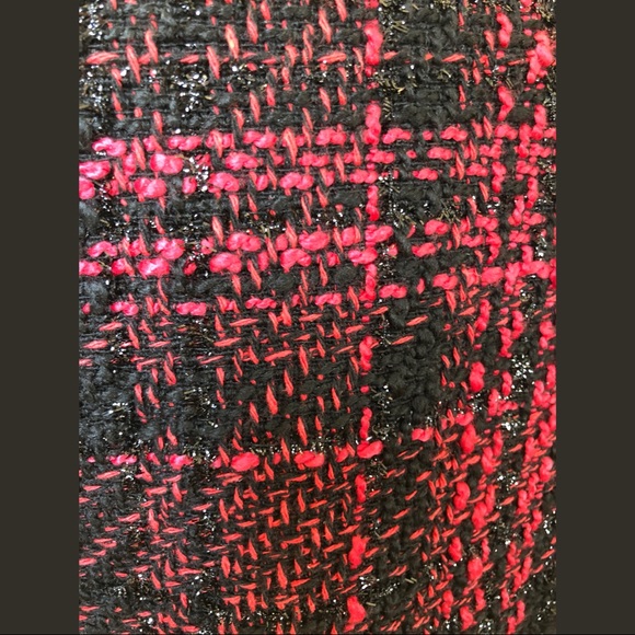 Plaid Shimmer Boucle Jacket - Picture 2 of 7